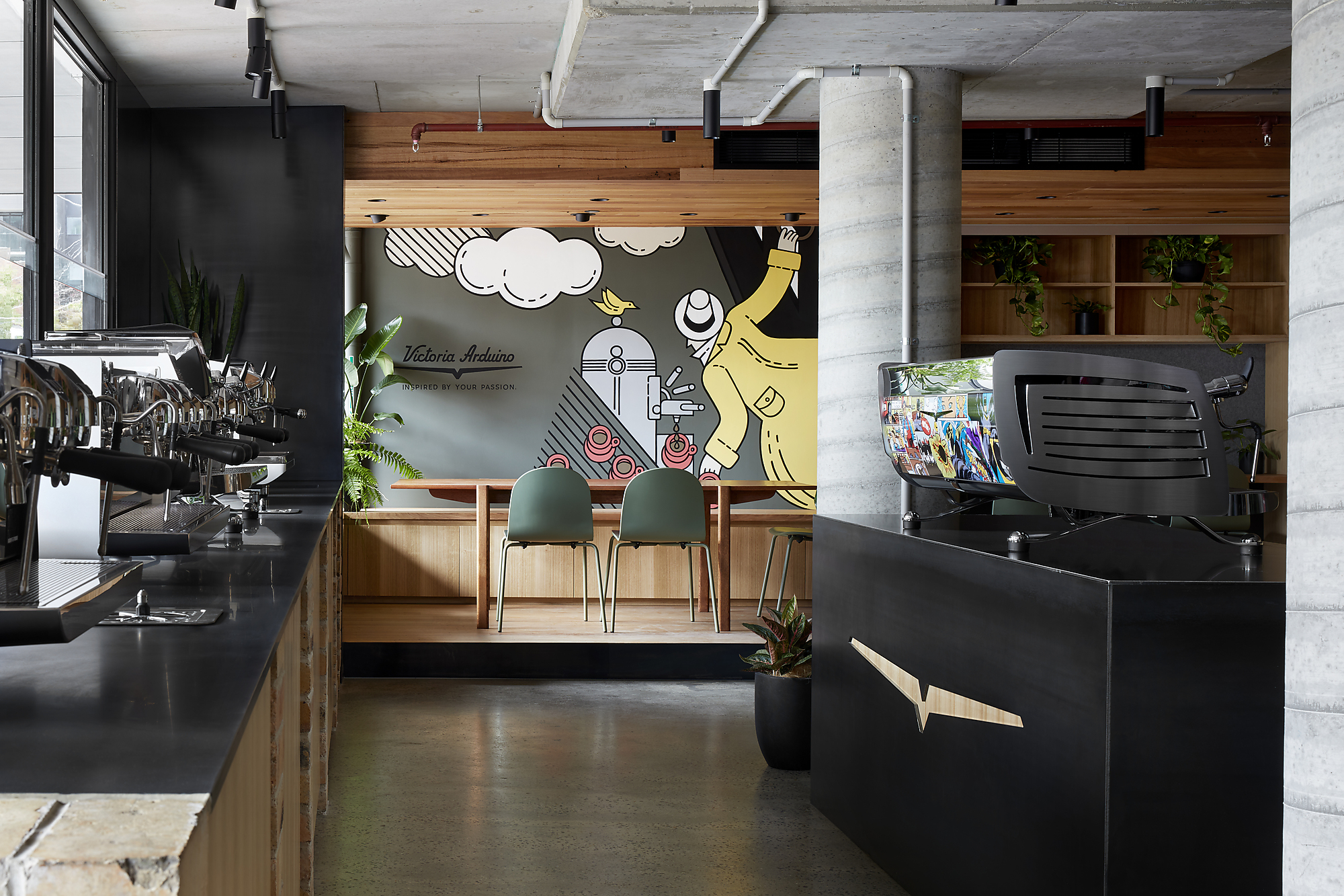 Interior photograph of Victoria Arduino Experience Lab by Tatjana Plitt